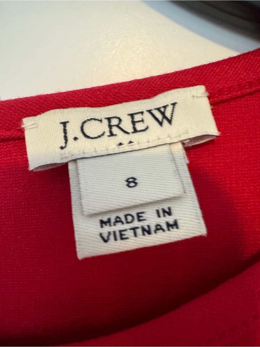 J. Crew Red Ponte Shift Dress - Picture 8 of 9
